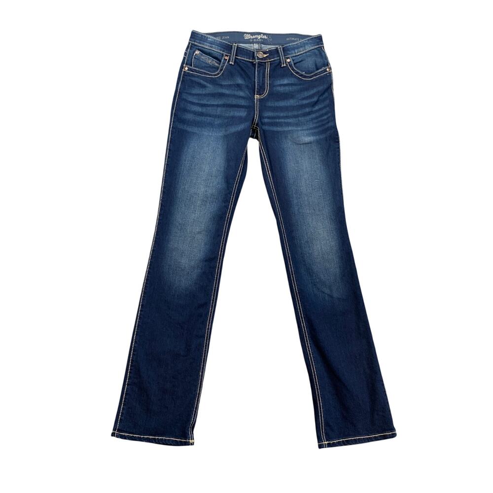 Wrangler Jeans Womens 5/6 Denim Q Baby Ultimate Riding Mid Rise Bootcut Western